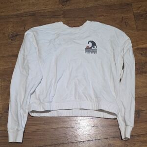 Billabong White Crewneck Sweatshirt